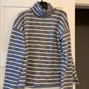 J Crew Factory long sleeve striped top sz L NWOT